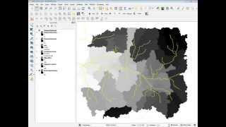 hydrological analysis con Qgis canali di drenaggio e bacini idrografici [upl. by Jean]