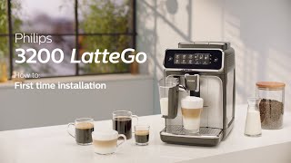 Philips Series 3200 LatteGo EP324670 Automatic Coffee Machine  How to Install and Use [upl. by Estas]