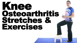 Knee Osteoarthritis OA Stretches amp Exercises  Ask Doctor Jo [upl. by Neelav]