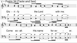 Psalm 34 Taste and See Learning Video [upl. by Lawry]