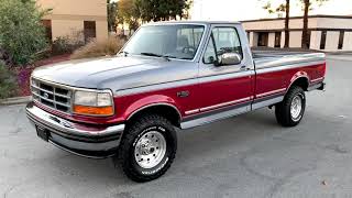 1995 Ford F150 4x4  Beautiful OBS truck [upl. by Acinorav]