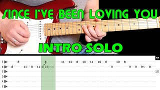 SINCE IVE BEEN LOVING YOU  Guitar lesson  Guitar intro solo with tabs  Led Zeppelin [upl. by Berna519]