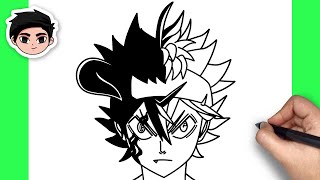 How To Draw Asta Demon Form  Black Clover  Easy Step By Step [upl. by Makell]