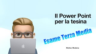 Il Power Point per la tesina di Terza Media [upl. by Kenway]