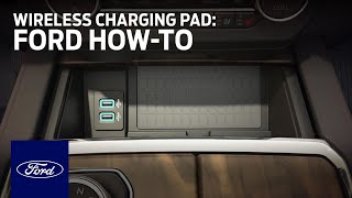 Inductive Wireless Charging Pad  Ford HowTo  Ford [upl. by Jaquith]