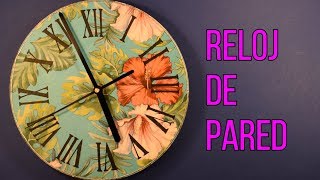 Cómo hacer un reloj artesanal de pared [upl. by Mya]