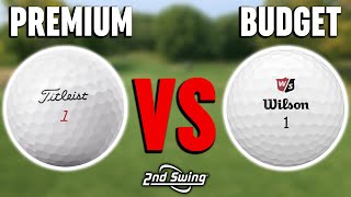 Budget Golf Ball vs Premium Golf Ball  Titleist Pro V1x amp Wilson Duo Soft  Golf Ball Comparison [upl. by Anwahsed]