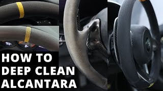 How To DEEP CLEAN Alcantara [upl. by Nilyak824]