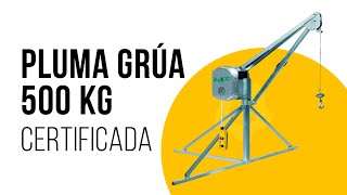 Pluma Grua 500 Kg ðŸ—ï¸ Certificada âœ…  Maquitec [upl. by Lady]