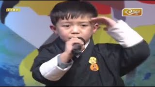 Youngest Bhutanese Rapper Nyingyel Phuntso live on BBS2 with Kezang Dorji [upl. by Llenart]