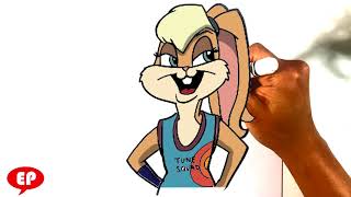 How to Draw Lola Bunny  Space Jam 2  Easy Step by Step [upl. by Blossom]