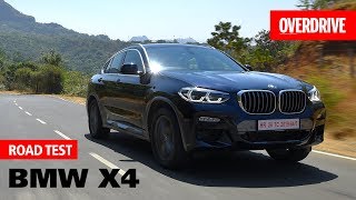 2019 BMW X4  Road Test  OVERDRIVE [upl. by Elleinnad]