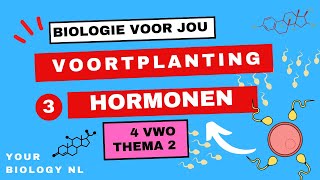 4 vwo  Voortplanting  3  Hormonen [upl. by Leasa]