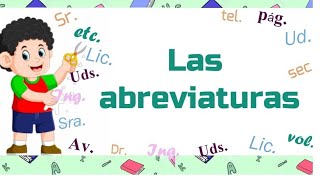 Las abreviaturas y sus características  Educación Primaria [upl. by Link]