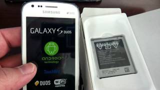 SAMSUNG GALAXY S DUOS S7562 Unboxing Video  Phone in Stock at wwwwelectronicscom [upl. by Grunberg]