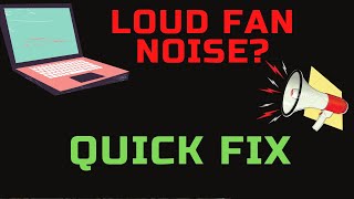 LOUD LAPTOP FAN NOISE  QUICK FIX 2024 [upl. by Sakiv]