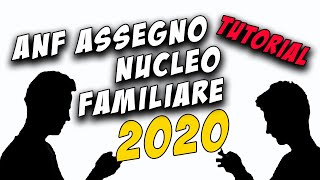 Tutorial Assegno Nucleo Familiare 2020 [upl. by Attah]