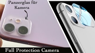 iPhone 11 Kamera Panzerglas anbringen [upl. by Nesnah]