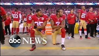 Colin Kaepernick Kneels During National Anthem on Monday Night Football [upl. by Schonthal632]