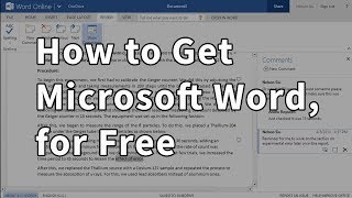 How to Get Microsoft Word for Free [upl. by Etta877]