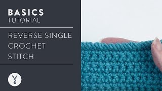 Learn It Reverse Single Crochet Stitch [upl. by Hobie]