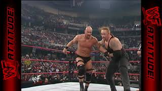 The Brothers of Destruction vs Stone Cold amp The Rock  RAW IS WAR 2001 [upl. by Suelo472]