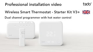 tado° Professional installation video  Wireless Smart Thermostat  SampY plan [upl. by Conchita736]