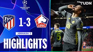 HIGHLIGHTS  Atlético de Madrid vs Lille  UEFA Champions League 2425  TUDN [upl. by Teteak]