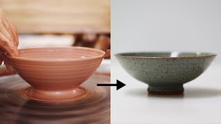 How to Make a Stoneware Pottery Bowl from Beginning to End — Narrated Version [upl. by Nnylyar]