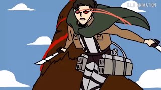 LEVI vs BEAST TITAN  Attack on Titan Fan made animation  Shingeki no kyojin manga chapter 81 [upl. by Daas847]