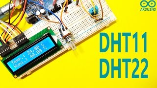 DHT11 and DHT22 Sensor Using with Arduino [upl. by Eedna977]