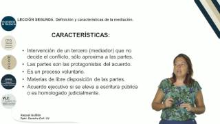 12 Definición y características de la mediación [upl. by Nalorac]