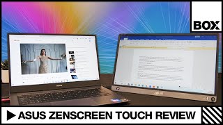 ASUS Zenscreen Touch MB16AMT  A Touchscreen Portable Monitor Review [upl. by Cadmar]