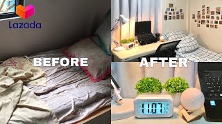 SMALL ROOM MAKEOVER PH with shopee and lazada links [upl. by Odnalro99]