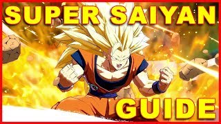 Dragon Ball FighterZ Transform into Super Saiyan SS3 SSGSS [upl. by Filberte]