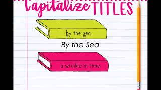 Capitalizing Titles Mini Lesson [upl. by Idnic705]