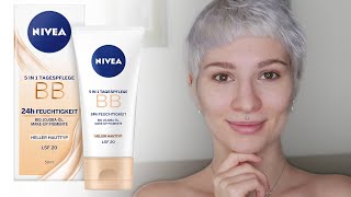 Nivea BB Cream 5 in 1 Tinted Day Cream Review  Demo [upl. by Analart]