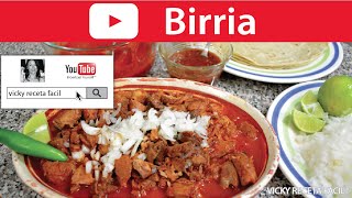 BIRRIA DE RES  Vicky Receta Facil [upl. by Rasaec654]