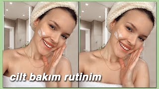 CİLT BAKIM RUTİNİM  GÜNDÜZ amp GECE 🧖‍♀️  2020 [upl. by Kanya]