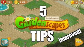 5 Tips to Pass Gardenscapes levels [upl. by Eihtur]