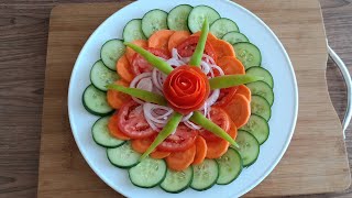 Simple and Easy Salad Decoration [upl. by Randie]