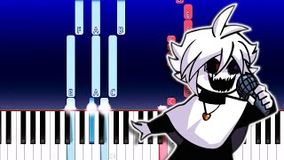 Friday Night Funkin  Mod Showcase The X Event VS XCHARA Overwrite Piano Tutorial [upl. by Obeng35]