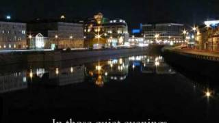 Podmoskovnye Vechera Moscow Nights  english translation lyrics [upl. by Aigroeg]