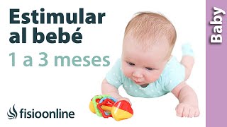 5 ejercicios para ESTIMULAR A MI BEBÉ de 1 a 3 MESES [upl. by Eilyak362]