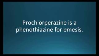 How to pronounce prochlorperazine Compazine Memorizing Pharmacology Flashcard [upl. by Nohtahoj]