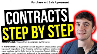 How to Fill Out CONTRACTS Purchase and Sales Agreement and Assignments  Wholesaling Real Estate [upl. by Saideman]