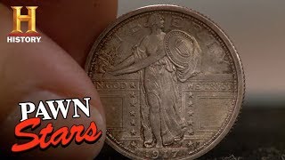 Pawn Stars Rick Is Excited About a Controversial Coin Season 12  History [upl. by Ayital]