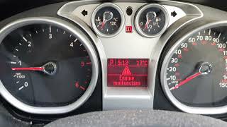 Ford Focus Engine Malfunction Message Reset [upl. by Bernstein78]