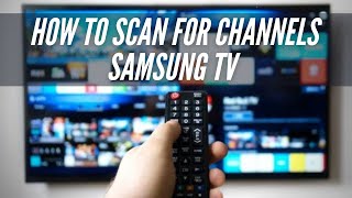 How To Scan for Channels on Samsung TV [upl. by Machos]