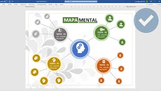 COMO CREAR UN MAPA MENTAL EN WORD [upl. by Knowling99]